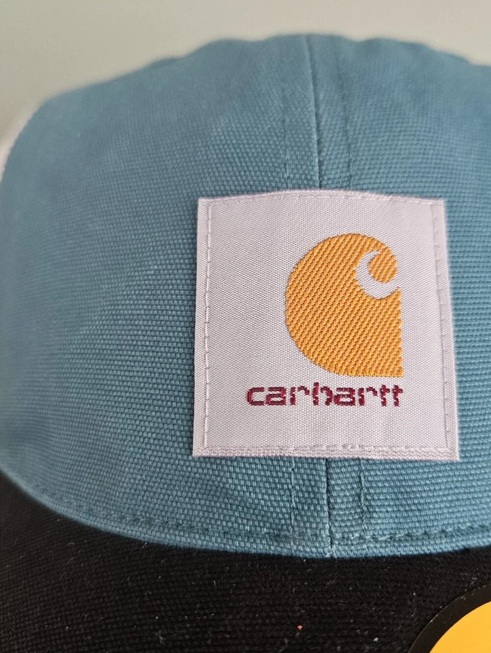 Carhartt Men's Teal and Black Mesh-Back Trucker Cap